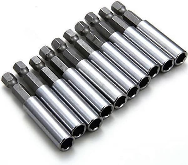 10-pack magnetisk förlängd hylsbitshållare, sexkantsverktyg