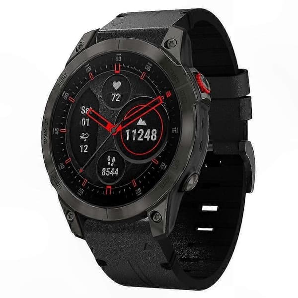 Garmin EPIX Gen 2 22mm Klokkereim i lær og stålspenne