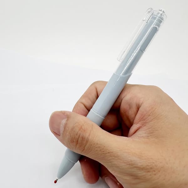 Retractable Gelpenne med sort blæk, 0,5 mm fin spids, sæt med 5 gelpenne (sort)