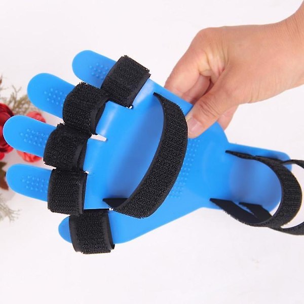Käden ja ranteen ortoosi, erillinen sormien koukistusspasmin ojennuslauta, lasta, aivohalvaus, hemiplegia, oikea/vasen, miehet, naiset, olkavyöllä As shown Right hand