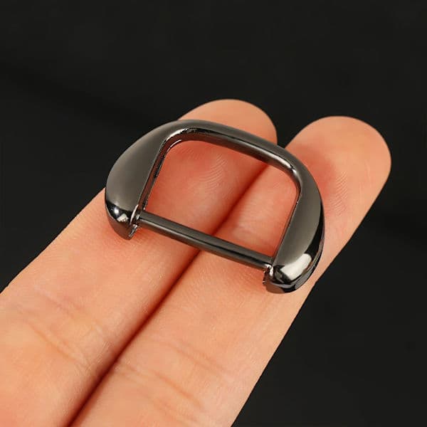 1/2/5 stk D-ring metallspenne SVART 5 STK - spot salg Svart 5 stk Black