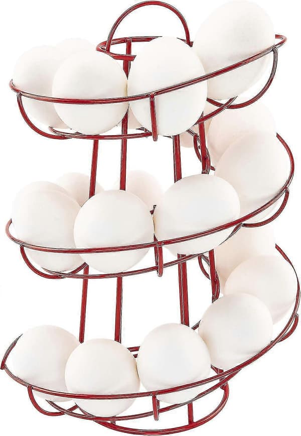 Egg Skelter Deluxe Moderne Spiraldispenser Red