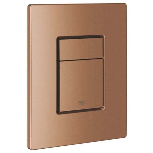 Passer til GROHE Skate Cosmopolitan toalettspylepanel, børstet rosegull finish, 156x197 mm, ABS-materiale, rektangulær - 38732DL0