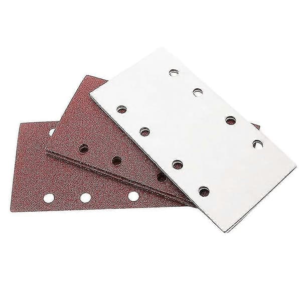 10 st 93x185mm Sandpapper Slippapper 8 Hål Kardborre Sandark Stansad 400 Korn Passar Rektangulär Excenterslip -Yx 120 Grit