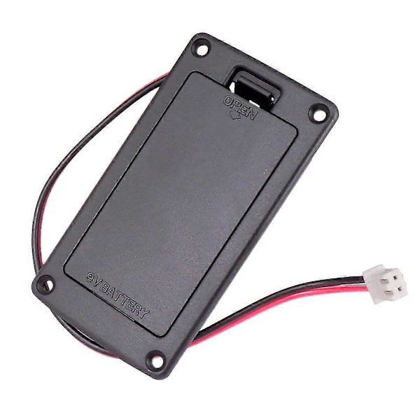 9V Platt Monterad Gitarr Pickup Batterilucka Hållare Box Batterifodral För Elektrisk Gitarr Tillbehör