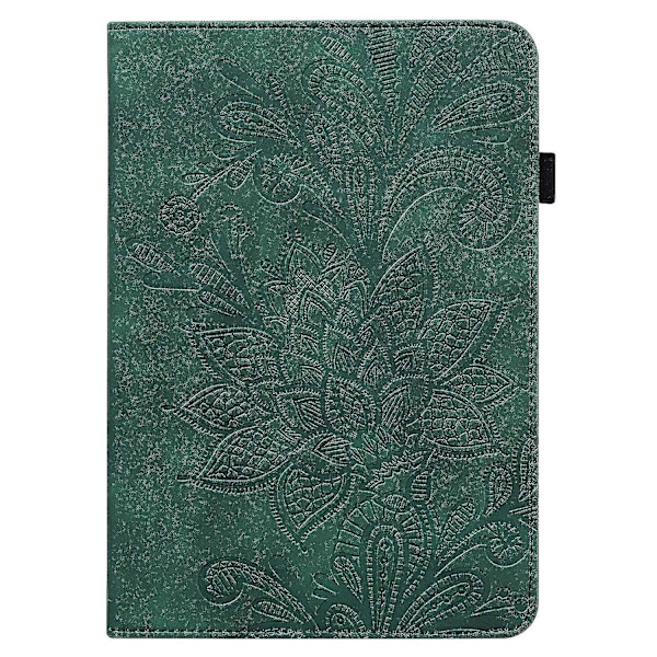 För Lenovo Tab M10 (Gen 3) TB-328FU/TB-328XU Präglat Tablet Ställ Plånboksfodral PU Läder Omslag Green, Green Style D Lenovo Tab M10 (Gen 3)