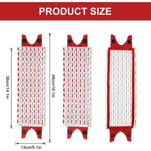 Påfyllningsbara moppdelar för Vileda mikrofibermoppkit, för Vileda Ultramax mopp/UltraMax Plus/Easy Wring UltraMax absorberande påfyllning