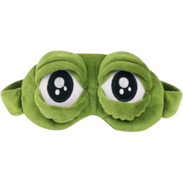 Groda Plysch Ögonmasker för Barn för Sömn Tecknad Fluff Ögonbindel för Sömn Ögonmask för Sömn