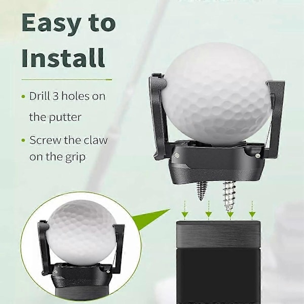 Bolluppsamlare för puttergrepp med Tech Port, golfminibollsamlare