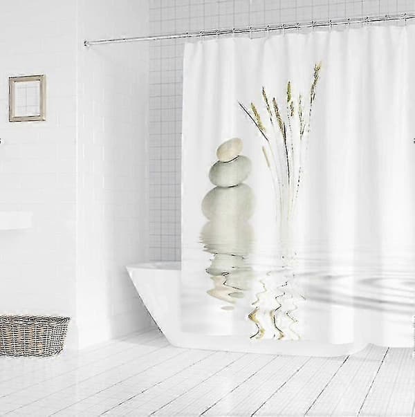 120 x 180 cm Digitaltryk Moderne Design Vandtæt Vaskbart Bruseforhæng med Kroge