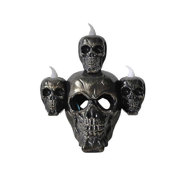 2025 Halloween Skull røkelsesbrenner, LED-belyst skull røkelsesbrenner, egnet for Halloween