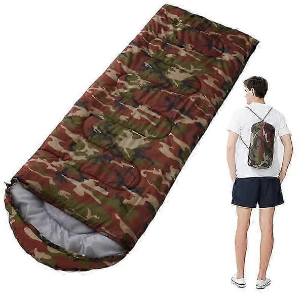 Sovepose Camping Vanntett Sovepose, Sovepose Voksen Utendørs Camping Sovepose army green