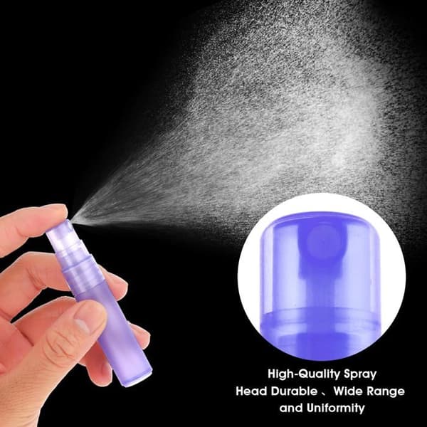 Sprayflaske - Pakke med 5 - Plastik - Genopfyldelig - Rejse og Duft - 5 ml