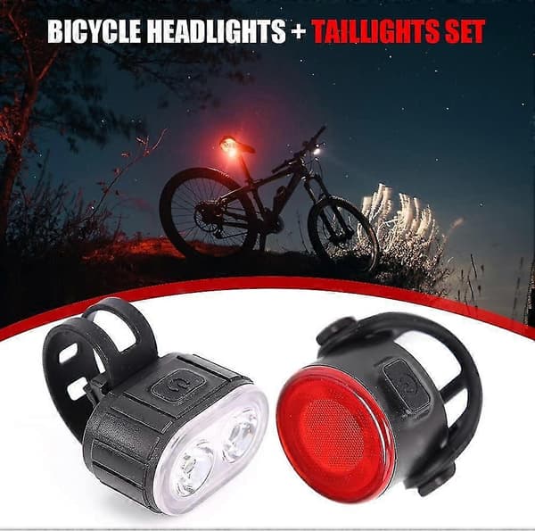 Led-pyörävalo, Led-pyörävalosarja, Etu- ja takavalo USB-pyörävalo