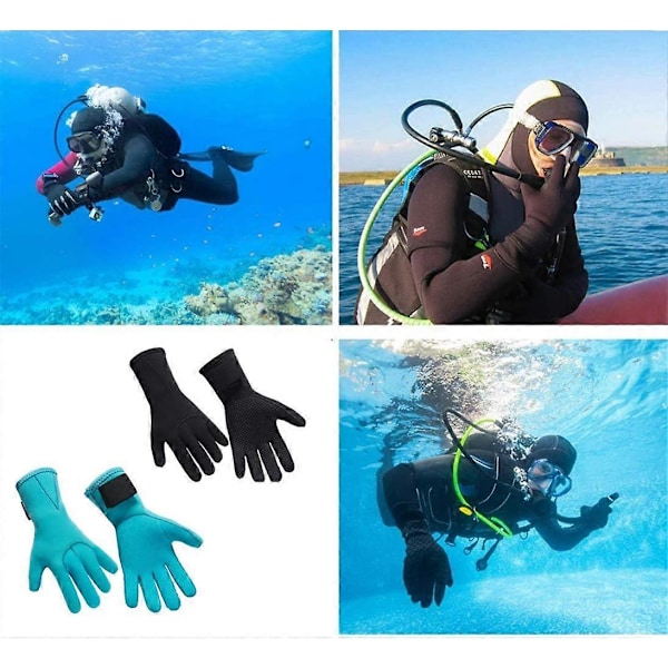 Professionella 3mm Dykhandskar Anti-Rep Neoprene Våtdräktshandskar Dubbellager Stretch Scuba Handskar Simning, XL