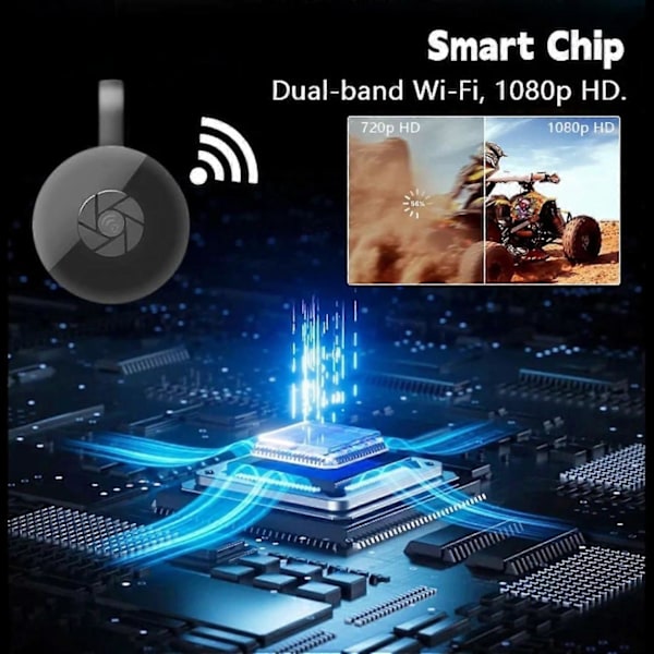 Seurico TV Box, uusi TV-lähetyslaite 2024, 1080P langaton HDMI-näyttöadapteri, 4K WiFi -näytön peilaus suoratoistolaite iOS Androidille 2pcs
