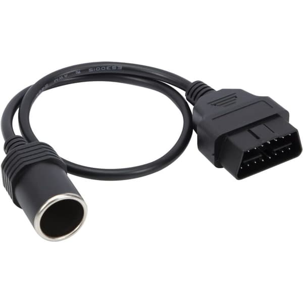 OBD2 16-pin strømkabel til 18 AWG hunn sigarettennerplugg