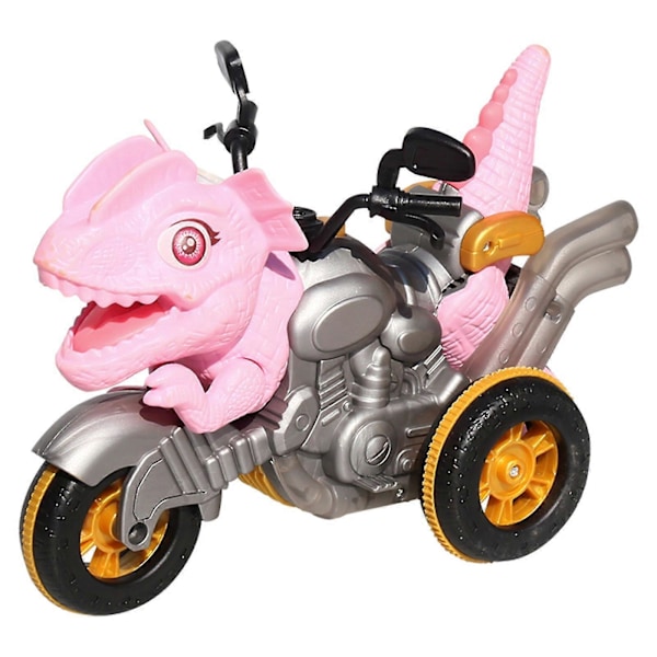 Dinosaur Motorcykel Pojkar Presenter Barn Leksak Fjärrkontroll Diy Kreativ Deformation Bil Leksaker Pink