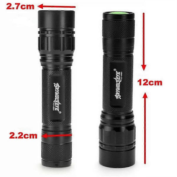 3000lm Sky Wolf Eye Cree XM-L T6 vedenkestävä LED-taskulamppu, 3-tilaa, musta