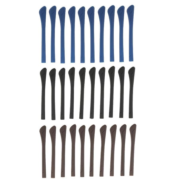 10 stk. brille stangender øre sokker rør udskiftning reparation blå Brown 65mm