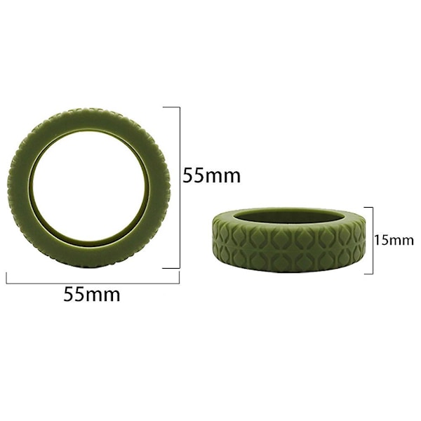 Resväskor Hjulskydd Silikon Tyst Skyddsskydd för Kabinväskor för De Flesta 8 Spinnerhjul Glow green 4pcs