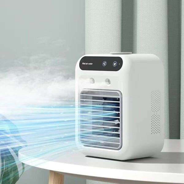Bærbar aircondition, professionel køleventilator, sprayluftfugter aircondition med 500 ml vandtank