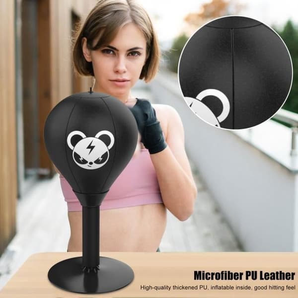 Bordsboxningsboll – Stresslindring, kampsport, snabbhet, reflexträning (med pump)