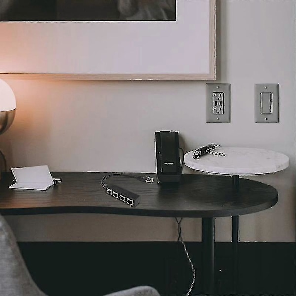 1 til 4 Rj45 Nettverksadapter Lan Ethernet Hann til Hunn Nettverkssplitter Skjøtekonverter Trådløse Sett