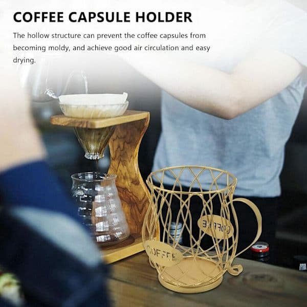Kaffekapsel opbevaringskurv, køkkenbord opbevaringsholder til , , Dolce-Gusto