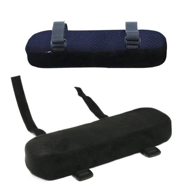 Vadderade Armstöd / Armstödskuddar för Stolar Svart 2-pack