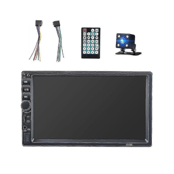 Universal 7-tums 2 Din Bilradio Inspelningsspelare Pekskärm Stereo Mp5 Bluetooth Multimediaspelare