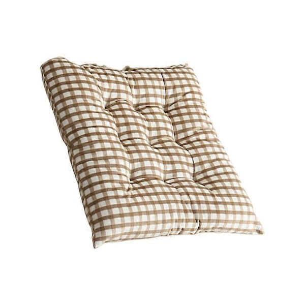 Beskyttende Setepute Vaskbar Firkantet Form Gitterdesign Stolpute Hjemmeinnredning Qinhai E 40x40cm