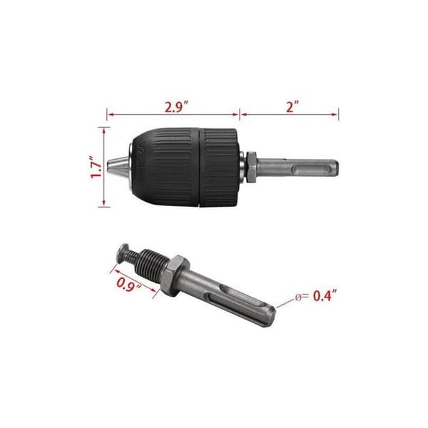 13 mm selvstrammende hurtigutløserchuck SDS-adapter for borhammer