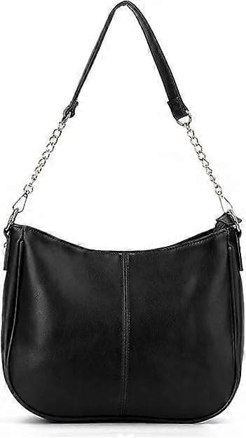 Dam Crossbody Väska PU Läder Stor Handväska Enkel Stil Tote Väskor Casual Axelväskor för Flickor