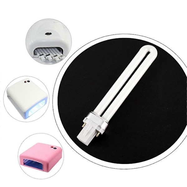 10 stk. 9w Negle UV Maskine 365nm Lampe Pære Rør