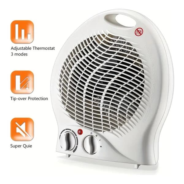 Vifteovn med 3 moduser, 900W eller 1500W, 20m²