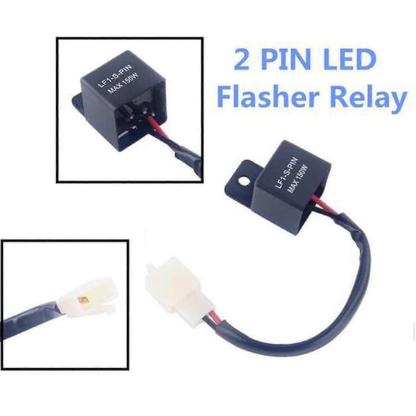 12V LED Relä Indikator Relä Motorcykel Lastindikator Lf1-s-pin Max 150w 2 Pin