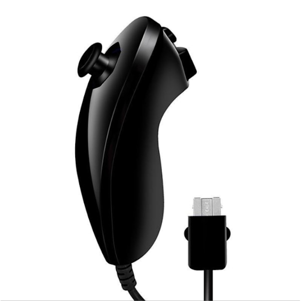 2-pak til Wii Nunchuck controller, Nunchuck joystick fjernbetjening spil black