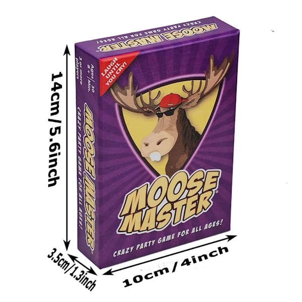 Moose Master - Grin til du græder - Dine kinder vil gøre ondt af at smile og grine så meget - Til sjove mennesker, der leder efter