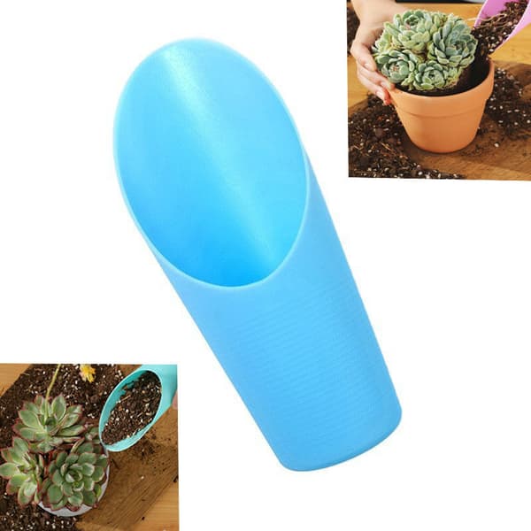 Sæt med 2 mini jordspader til sukkulente planter - Haveværktøj i plast - Havebøtte - Pottecylinder