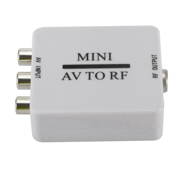 RCA/A/V-kompositvideokabel till RF/koaxial/koaxialomvandlare kompatibel modulator TV