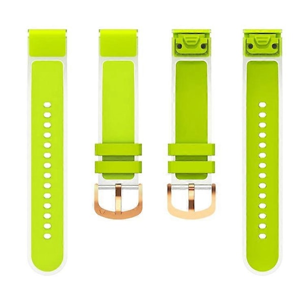Kompatibel med Garmin Fenix 7S QuickFit 20mm Transparent Design Klockarmband Justerbart Silikonband MultiColor