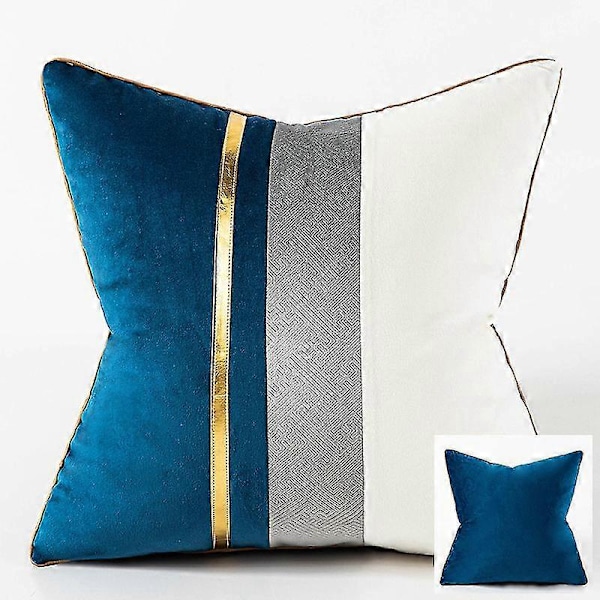 Laivastonsininen tyynynpäällinen X