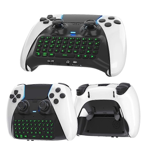 Tastatur for Playstation5 Edge Kontroller Trådløs Chatpad for PS5 Edge Chatpad Black