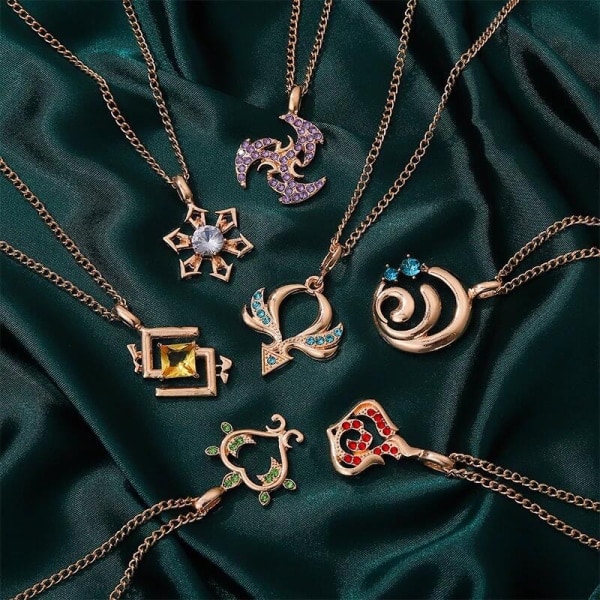 Genshin Impact Halsband Guds Öga Elementets Symbol Mode A1
