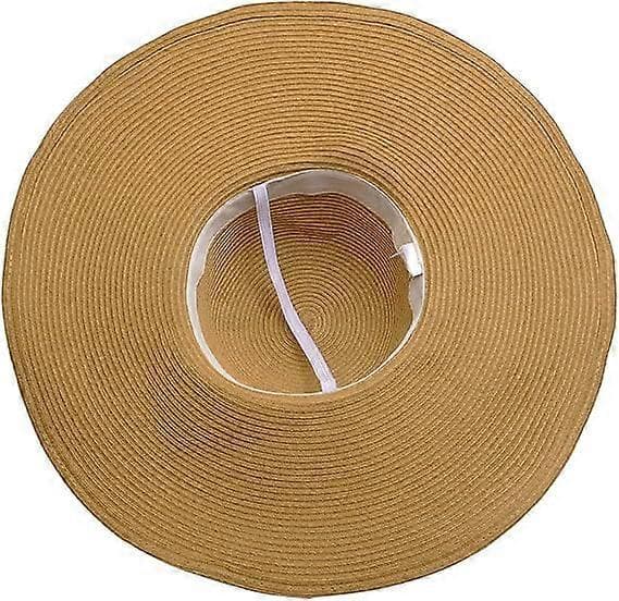 Dame Bredskygget Derby Slaphat Strand Stråhat UV-beskyttelse Khaki