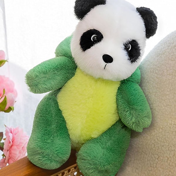 Panda Plyschdjur - Gosig Plyschleksak för Barn, Mjuk Flexibel Dinosaurie Leksak, Bärbar Lugnande Leksak (30CM)