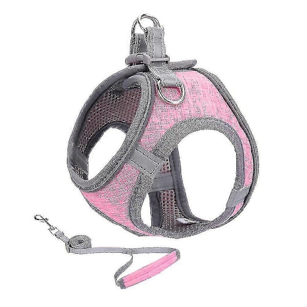 Liten Hundsele, Valpsele, Mjuk Hundsele Och Koppelsats Med En Reflexhalsband Bästa Gåvan Bästa Gåvan Pink S