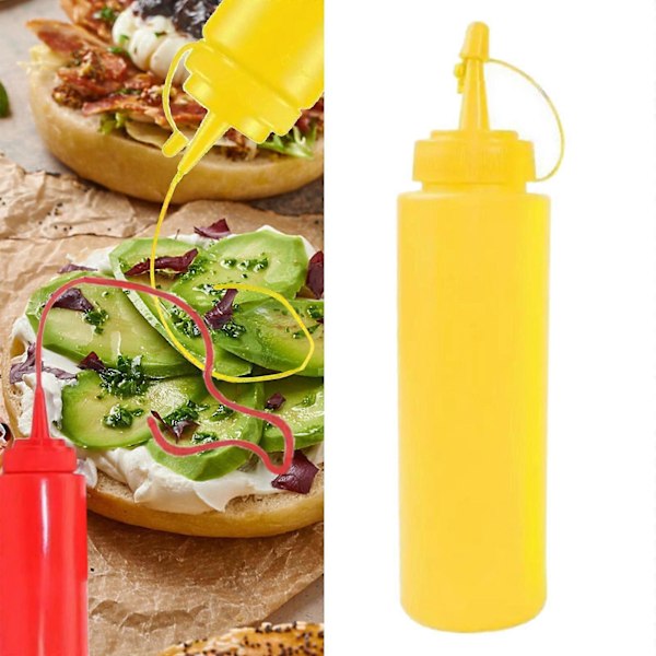 Rolig Ketchupflaska Leksak Falsk Sprut Ketchup och Senapsflaska Praktiskt Skämt Rekvisita Falska Sprutflaskor för Familjefest Mustard Bottle