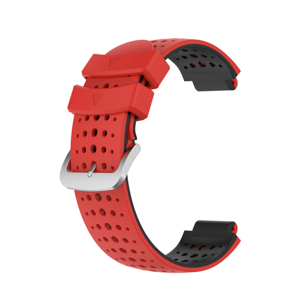 Silikoninen ranneke Garmin Forerunner 220, 230, 235, 630, 620, 735XT, Approach Punainen Red